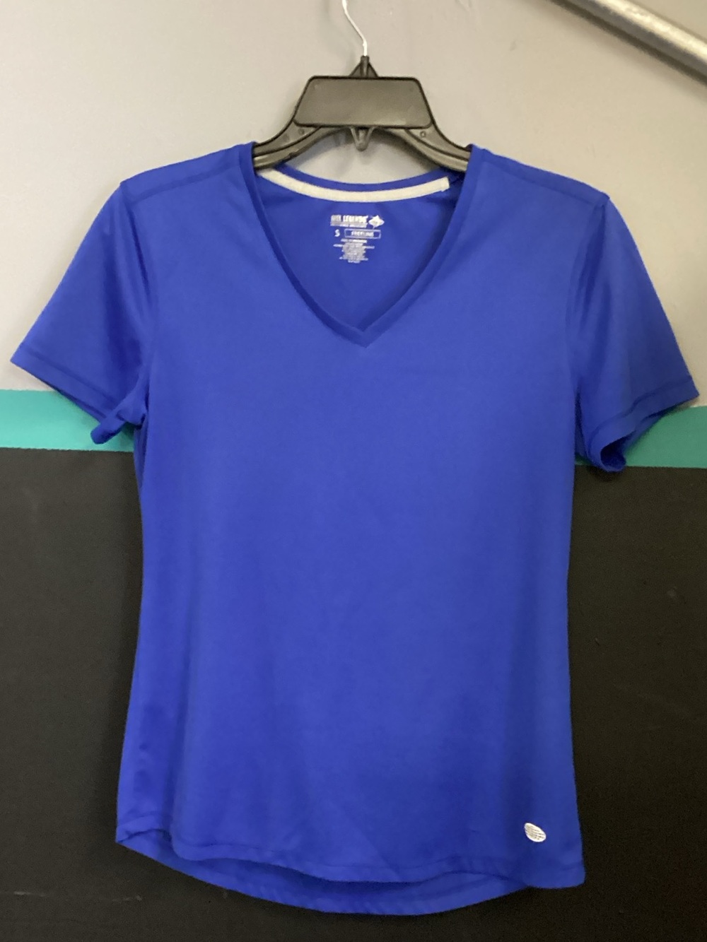 Reel Legends Women's V-Neck Active Tee in Royal Blue
